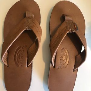 Rainbow sandals. Brown leather. Size S 5.5 - 6.5